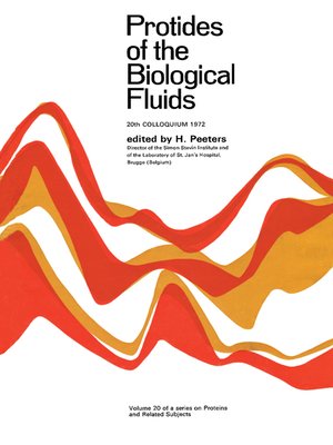 cover image of Protides of the Biological Fluids, Proceedings of the Twentieth Colloquium